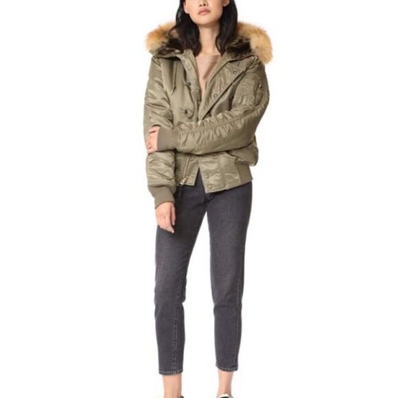 Rare Alpha Industries N-2B Barricade Khaki Bomber Alaska Jacket  Size M - Picture 3 of 10